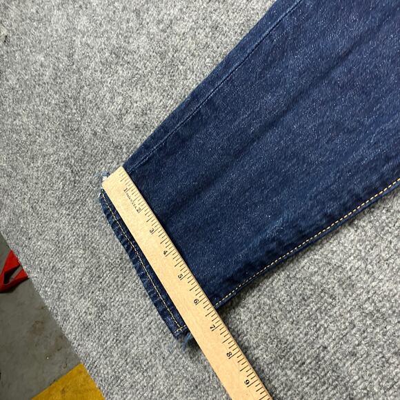 Levi's 501 Jeans Womens W27 L30 Dark Wash Skinny Fit Straight Leg Stretch Denim - Picture 2 of 13